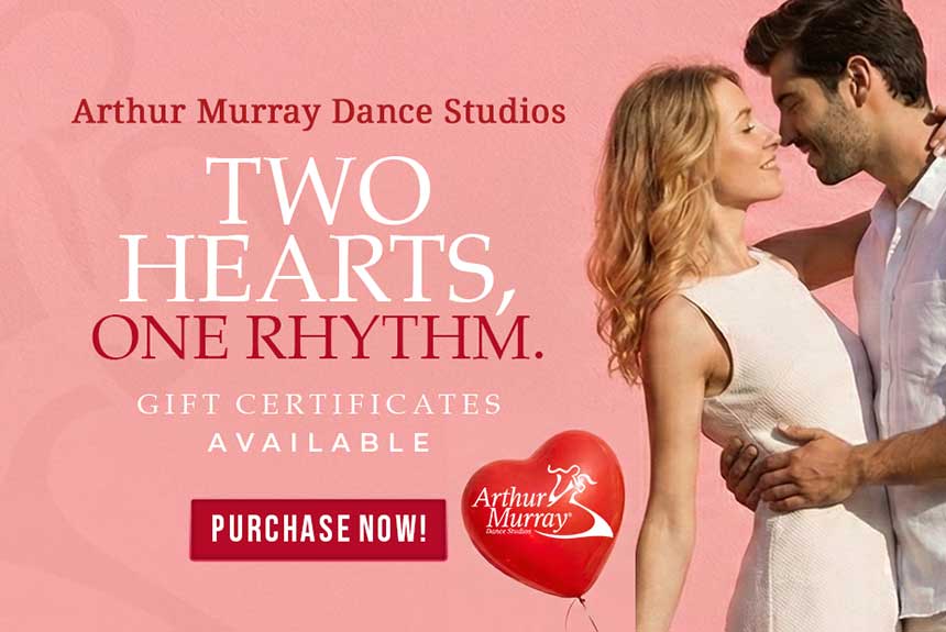Arthur Murray Dance Lessons Singles and Couples 2026 Arthur Murray Dance Studios New Year 2026 banner offering ballroom dance lessons for singles and couples